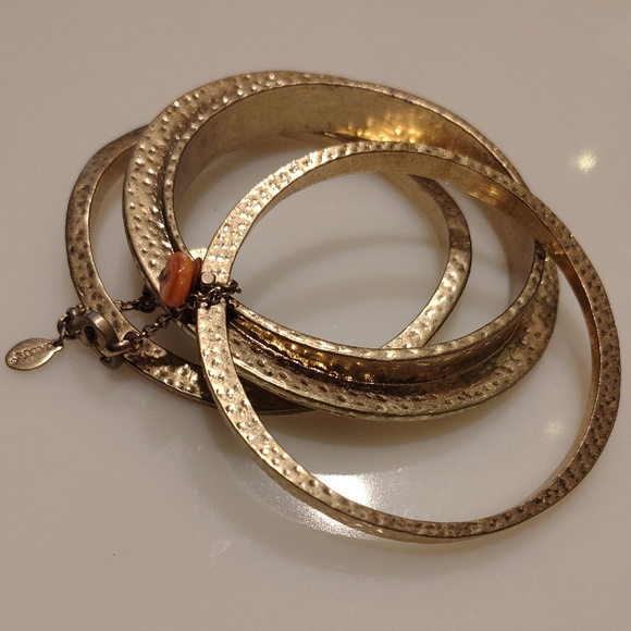 Chico's Jewelry - Chico's Textured Gold Bracelet Set